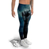 Zombie Hand Rising From Grave Print Men's Leggings-grizzshop