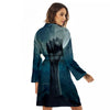 Zombie Hand Rising From Grave Print Women's Robe-grizzshop