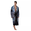 Zombie Hands Halloween Print Men's Robe-grizzshop