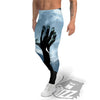 Zombie Hands Scary Print Men's Leggings-grizzshop