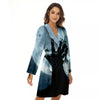 Zombie Hands Scary Print Women's Robe-grizzshop