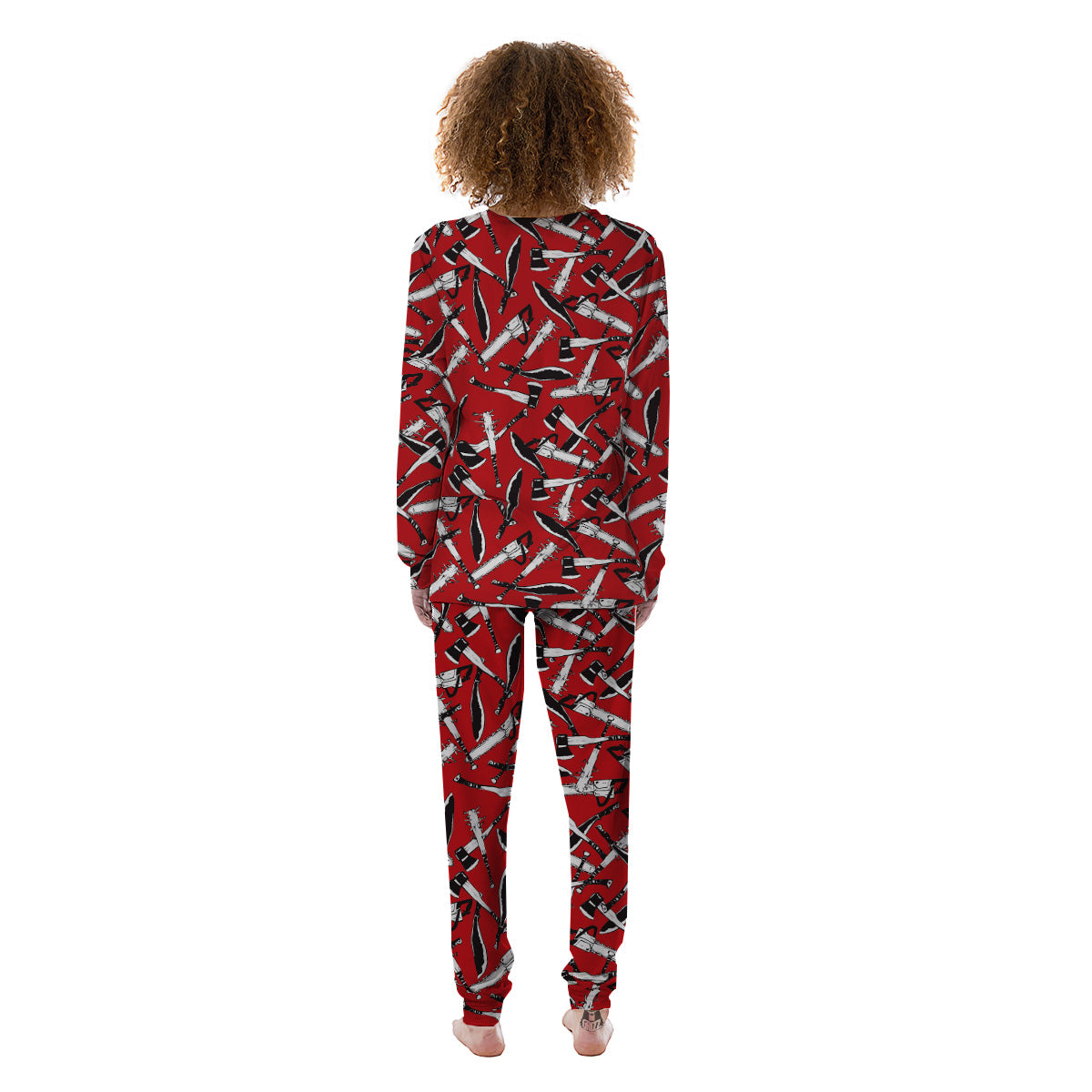 Zombie Killer Weapon Print Pattern Women's Pajamas-grizzshop