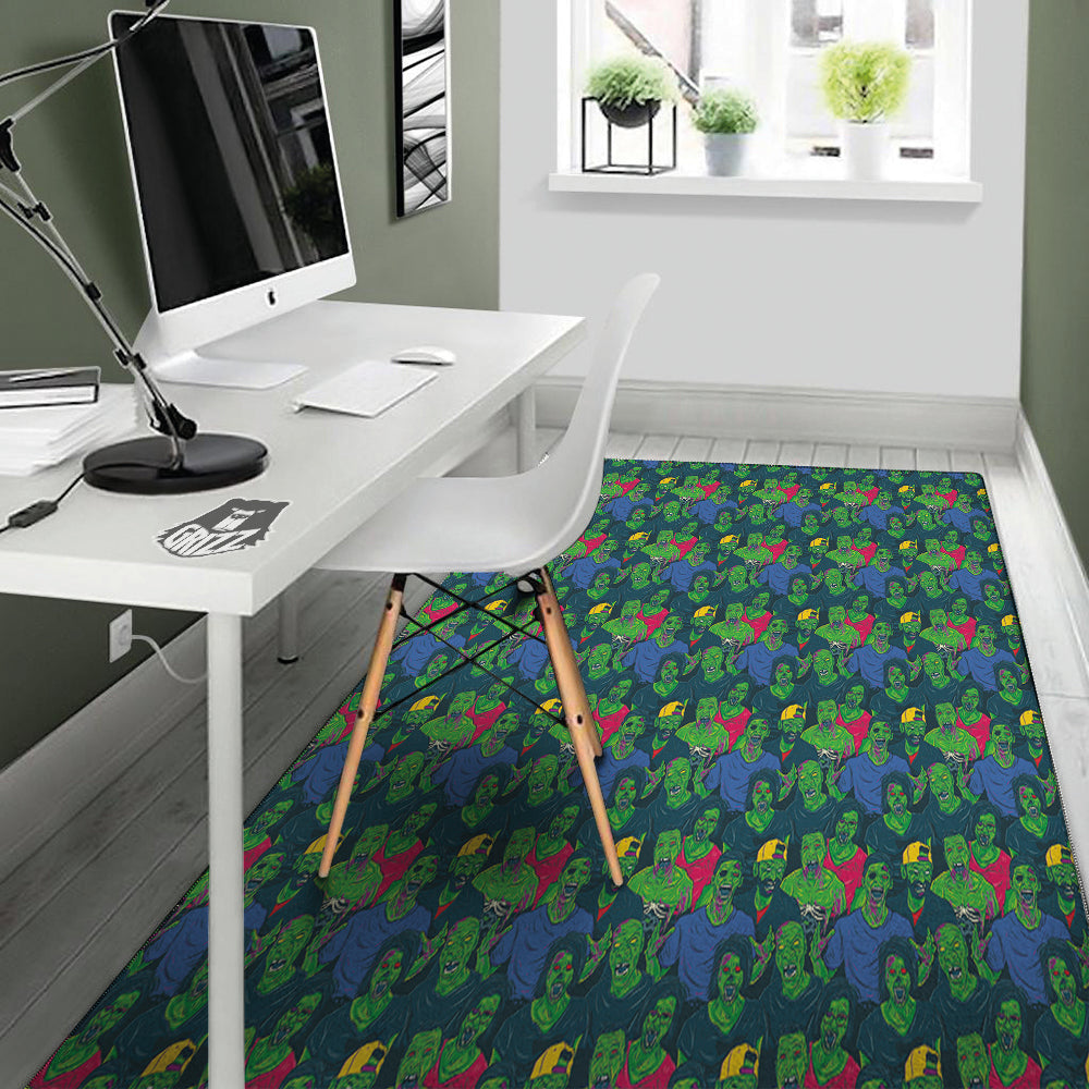 Zombie Print Pattern Floor Mat-grizzshop