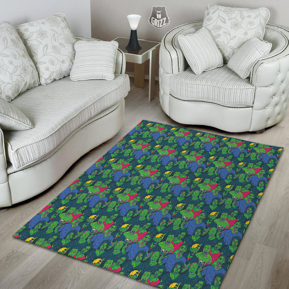 Zombie Print Pattern Floor Mat-grizzshop