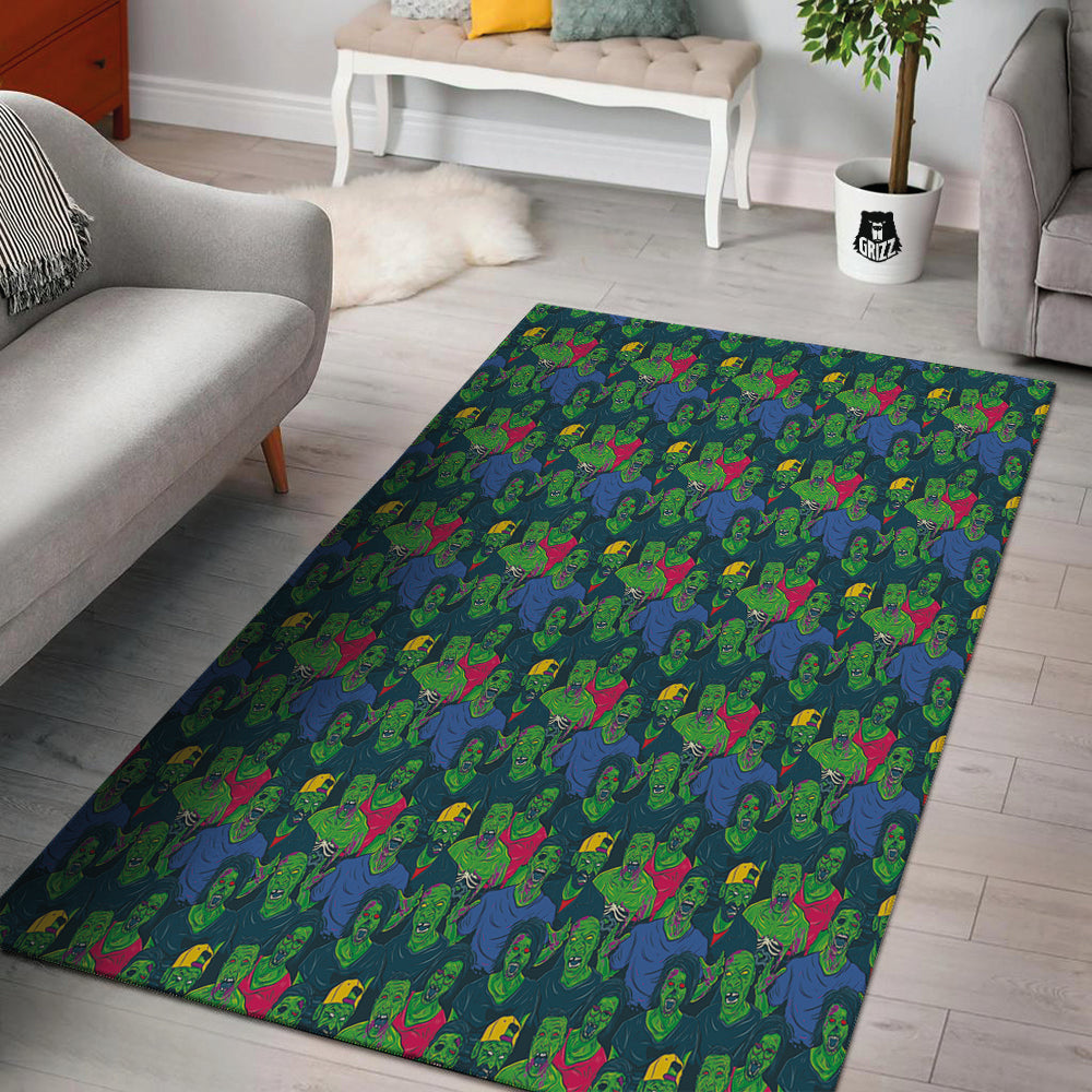 Zombie Print Pattern Floor Mat-grizzshop