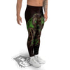 Zombie Walking Green Print Men's Leggings-grizzshop