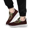 Zombie Walking Green Print White Athletic Shoes-grizzshop