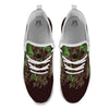 Zombie Walking Green Print White Athletic Shoes-grizzshop