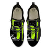 Zone 51 Alien And UFO Print Black Athletic Shoes-grizzshop