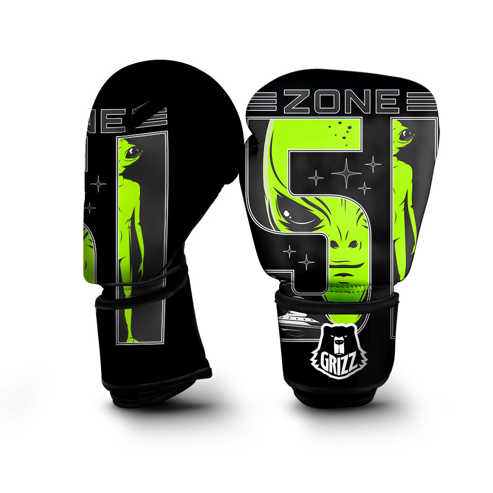 Zone 51 Alien And UFO Print Boxing Gloves-grizzshop