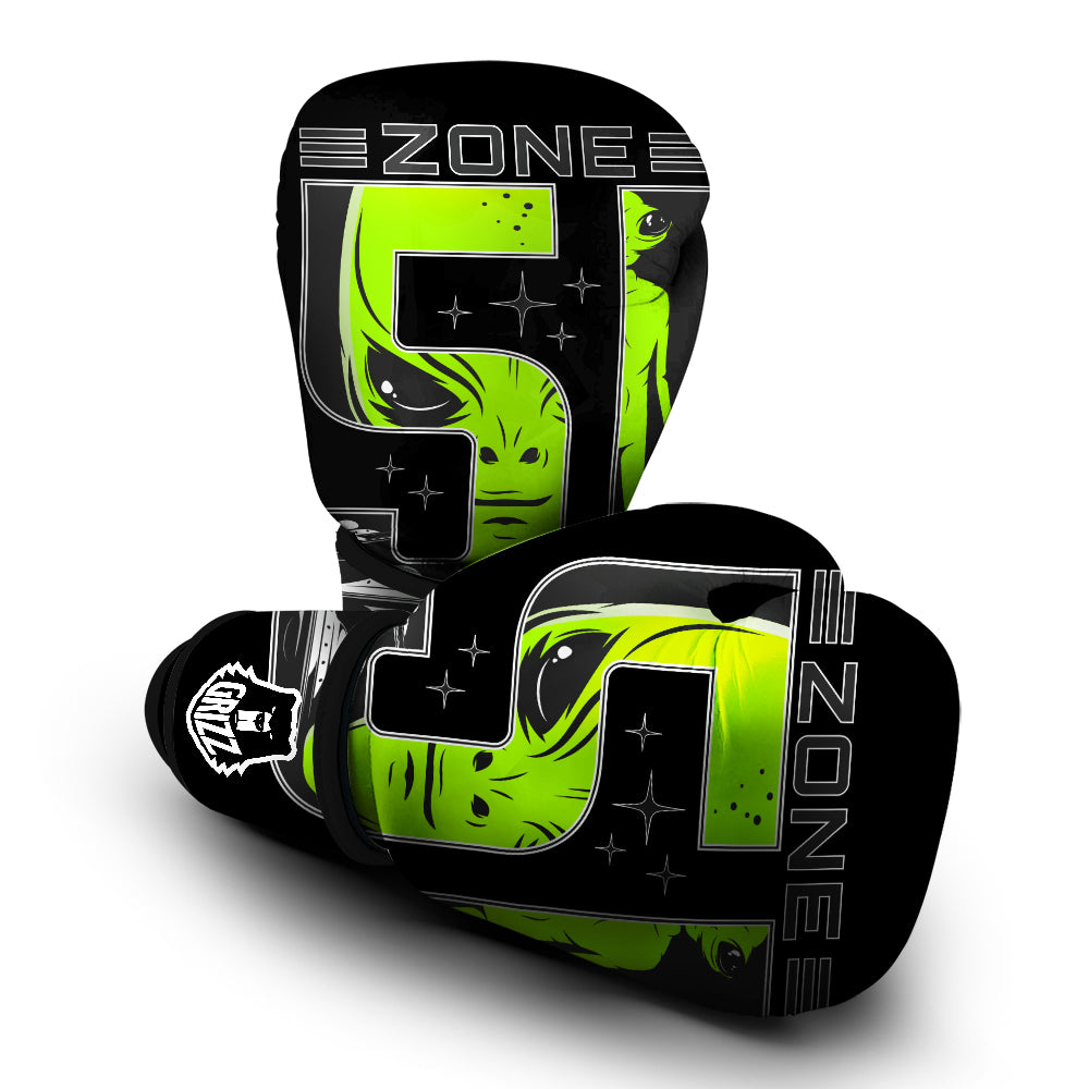 Zone 51 Alien And UFO Print Boxing Gloves-grizzshop