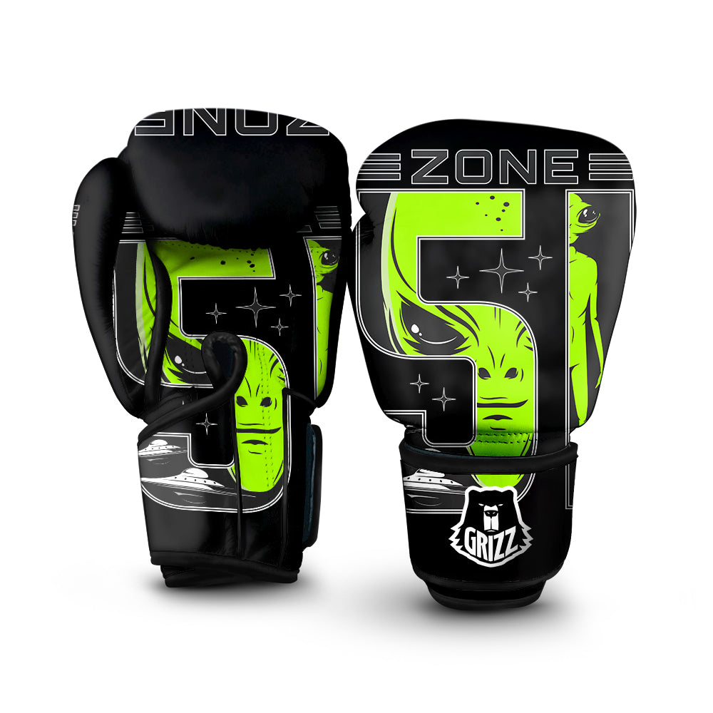 Zone 51 Alien And UFO Print Boxing Gloves-grizzshop